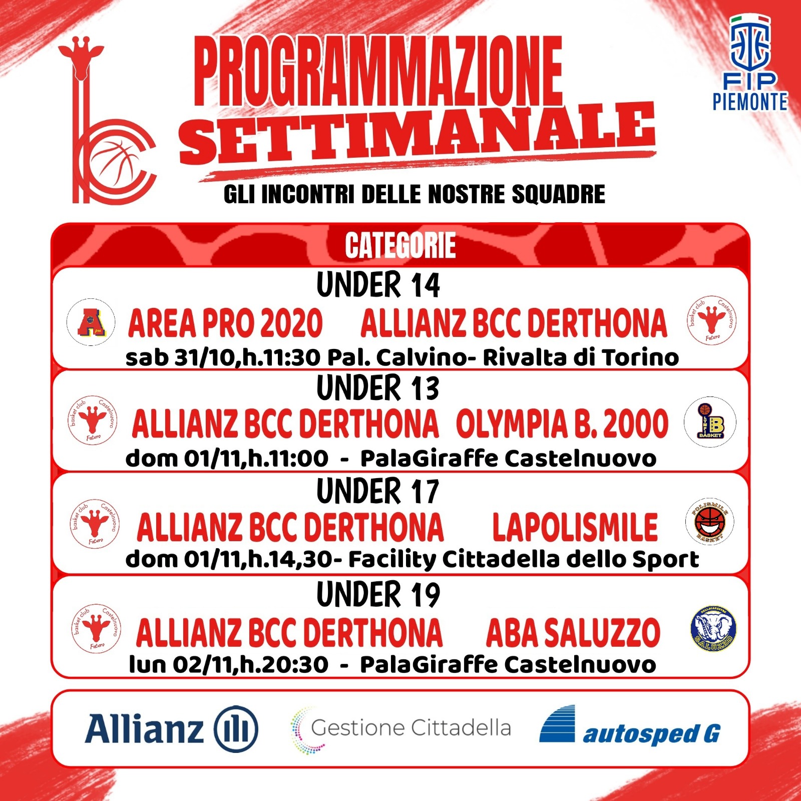 Il week end delle Giraffe